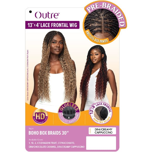 Outre 13x4 HD Pre-Braided Lace Front Wig - BOHO BOX BRAID 30" - Image 5
