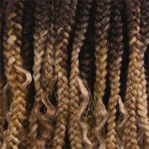 Outre 13x4 HD Pre-Braided Lace Front Wig - FRENCH CURL BOX BRAIDS 32" - Image 9