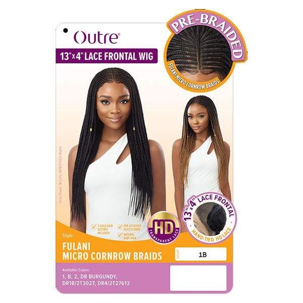 Outre 13x4 HD Pre-Braided Lace Front Wig - FULANI MICRO CORNROW BRAIDS - Image 5