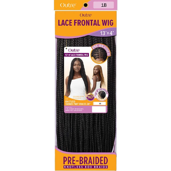 Outre 13x4 HD Pre-Braided Lace Front Wig - KNOTLESS SQUARE PART BRAIDS 26" - Image 11