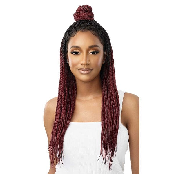 Outre 13x4 HD Pre-Braided Lace Front Wig - KNOTLESS TRIANGLE PART BRAIDS 26" - Image 2
