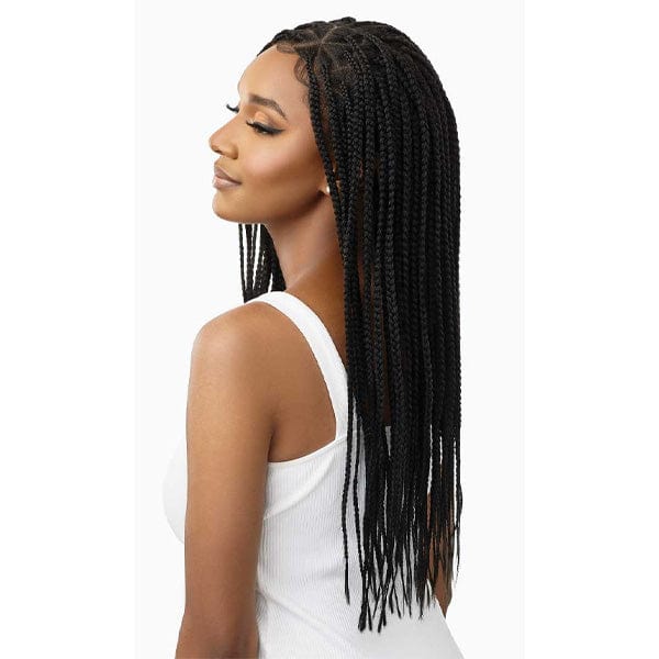 Outre 13x4 HD Pre-Braided Lace Front Wig - KNOTLESS TRIANGLE PART BRAIDS 26" - Image 3