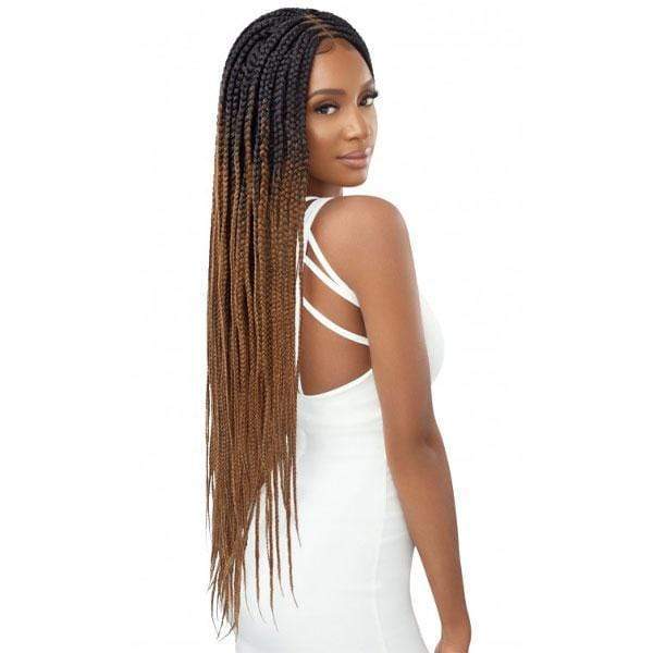 Outre 4x4 HD Pre-Braided Lace Front Wig - MIDDLE PART FEED-IN BOX BRAIDS 36" - Image 2