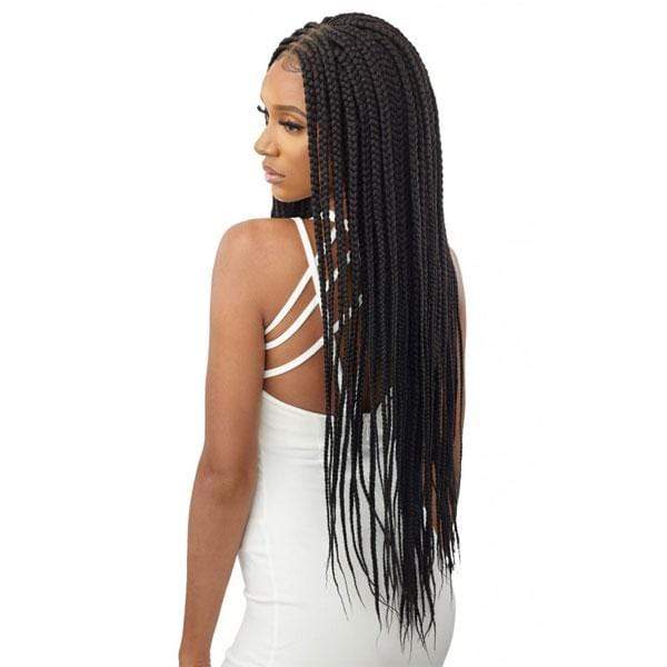 Outre 4x4 HD Pre-Braided Lace Front Wig - MIDDLE PART FEED-IN BOX BRAIDS 36" - Image 3