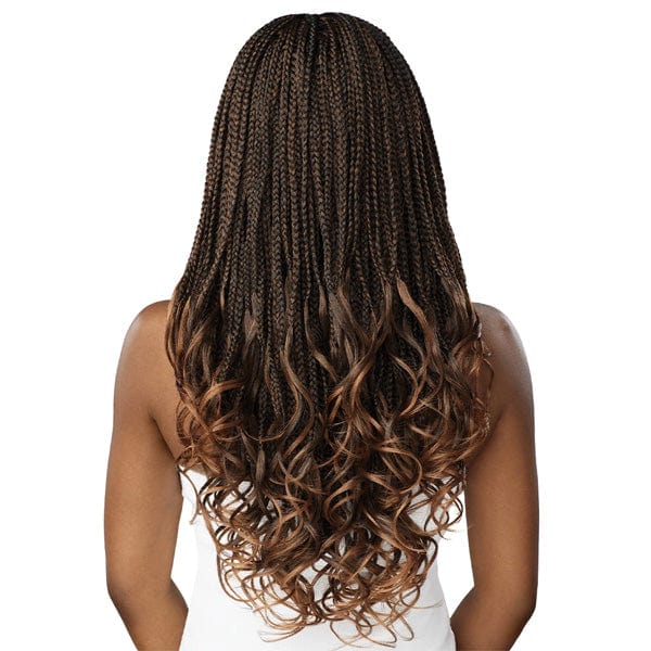 Outre 4x4 HD Pre-Braided Lace Front Wig - MIDDLE PART FRENCH CURL BOX BRAIDS 26" - Image 4