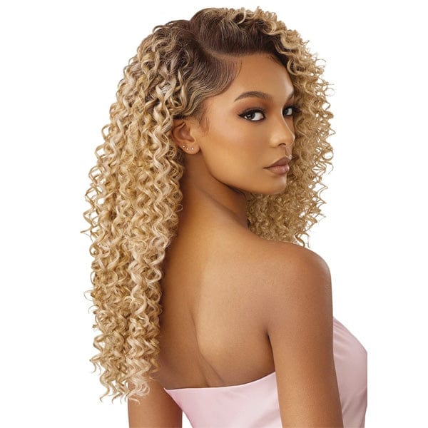 Outre Airtied Human Hair Blend Glueless 13X6 HD Lace Front Wig - HHB DOMINICAN CURLY 22" - Image 4