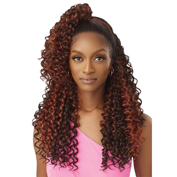 Outre Airtied Human Hair Blend Glueless 13X6 HD Lace Front Wig - HHB DOMINICAN CURLY 22" - Image 6