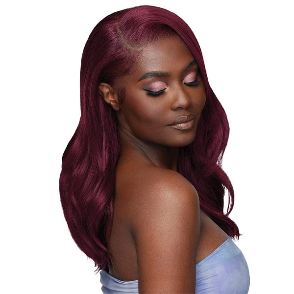 Outre Airtied Human Hair Blend Glueless 13X6 HD Lace Front Wig - HHB LOOSE BODY WAVE 18" - Image 4