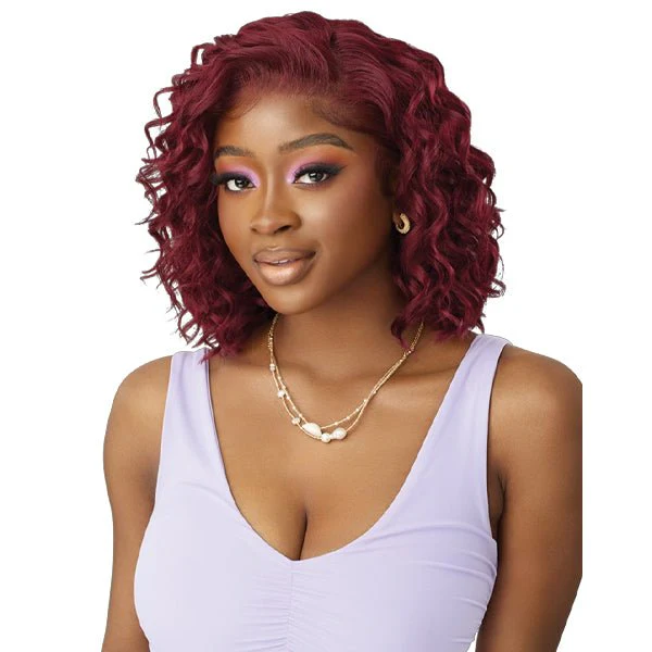 Outre Airtied Human Hair Blend Glueless 13X6 HD Lace Front Wig - HHB LOOSE DEEP 12" - Image 2