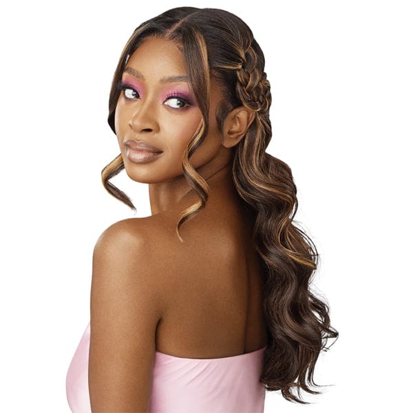 Outre Airtied Human Hair Blend Glueless 13X6 HD Lace Front Wig - HHB NATURAL BODY WAVE 22" - Image 2