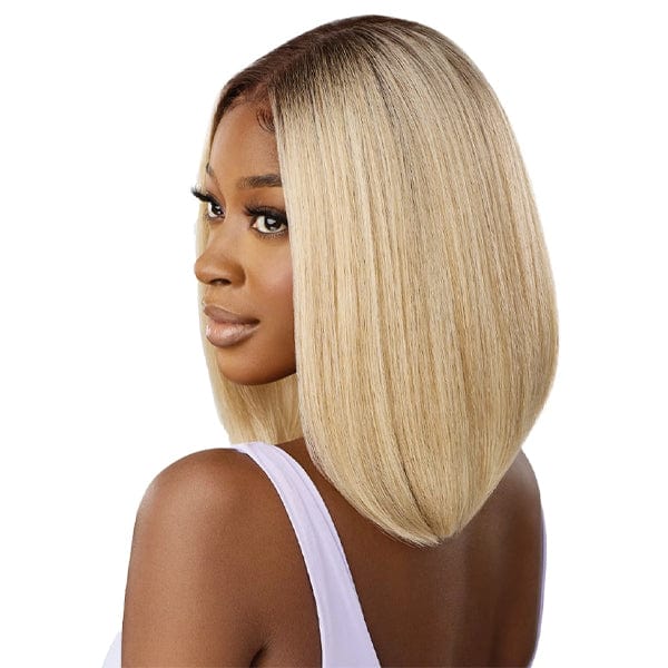 Outre Airtied Human Hair Blend Glueless 13X6 HD Lace Front Wig - HHB NATURAL YAKI 12" - Image 5