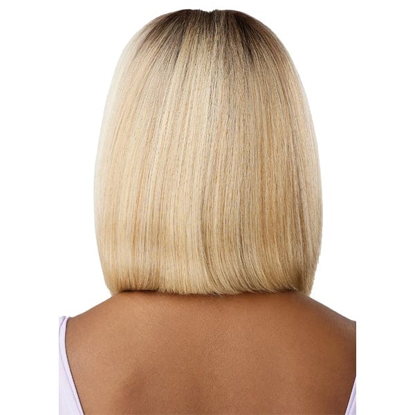 Outre Airtied Human Hair Blend Glueless 13X6 HD Lace Front Wig - HHB NATURAL YAKI 12" - Image 6
