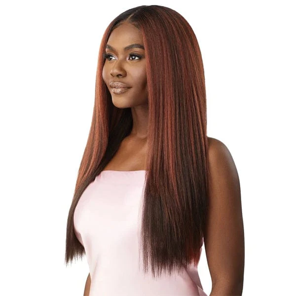 Outre Airtied Human Hair Blend Glueless 13X6 HD Lace Front Wig - HHB PERM YAKI 26" - Image 2