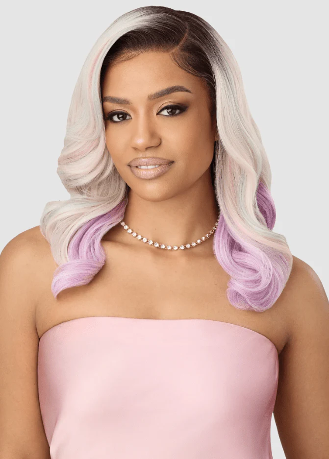 Outre Airtied Human Hair Blend Glueless 13X4 HD Lace Front Wig - HHB SOFT CURLS 18" - Image 2