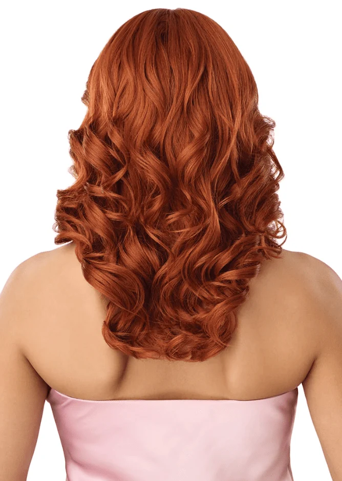 Outre Airtied Human Hair Blend Glueless 13X4 HD Lace Front Wig - HHB SOFT CURLS 18" - Image 6