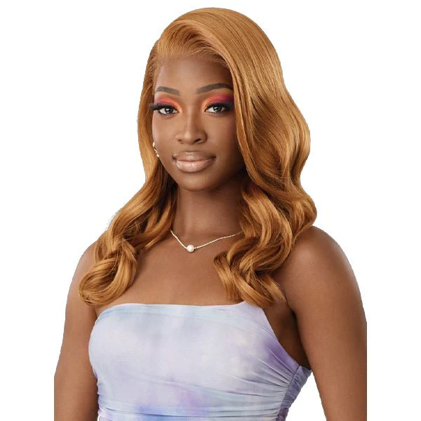 Outre Airtied Human Hair Blend Glueless 13X6 HD Lace Front Wig - HHB NATURAL WAVE 20" - Image 2