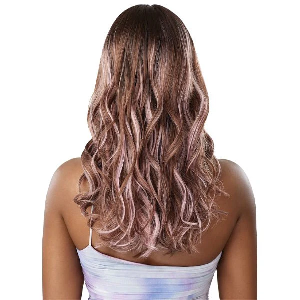 Outre Airtied Human Hair Blend Glueless 13X6 HD Lace Front Wig - HHB NATURAL WAVE 20" - Image 6