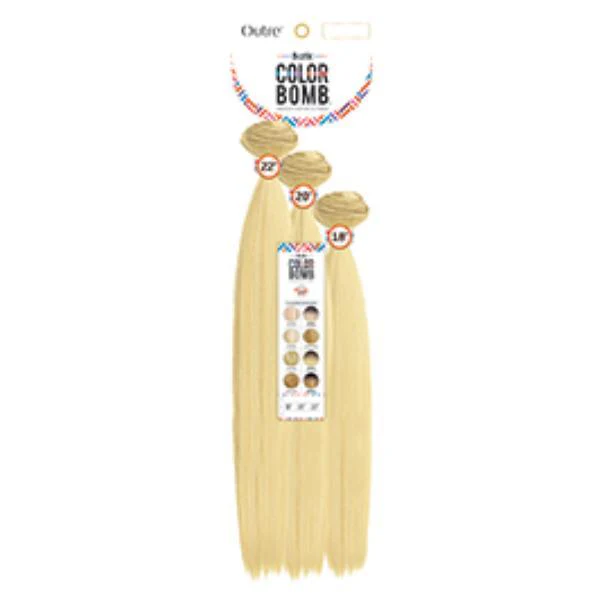 Outre Batik Colorbomb Blonde Collection Weaves -  NATURAL STRAIGHT 3PCS - Image 2