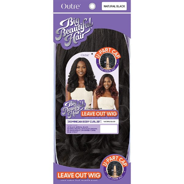 Outre Big Beautiful HH Blend Leave Out U Part Wig - DOMINICAN BODY CURL 20" - Image 6