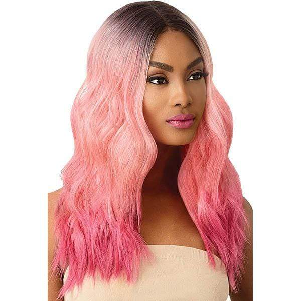 Outre Color Bomb Synthetic Swiss Lace Front Wig - CELESTE - Image 3