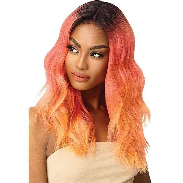 Outre Color Bomb Synthetic Swiss Lace Front Wig - CELESTE - Image 5