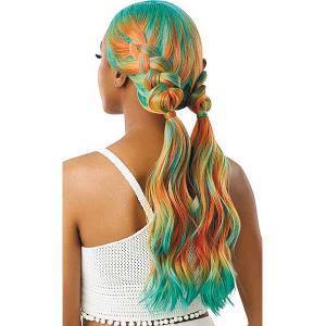 Outre Color Bomb Synthetic Swiss Lace Front Wig - FANTASIA - Image 13