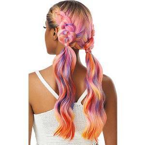 Outre Color Bomb Synthetic Swiss Lace Front Wig - FANTASIA - Image 15