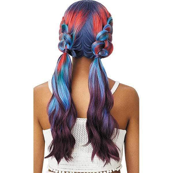 Outre Color Bomb Synthetic Swiss Lace Front Wig - FANTASIA - Image 9