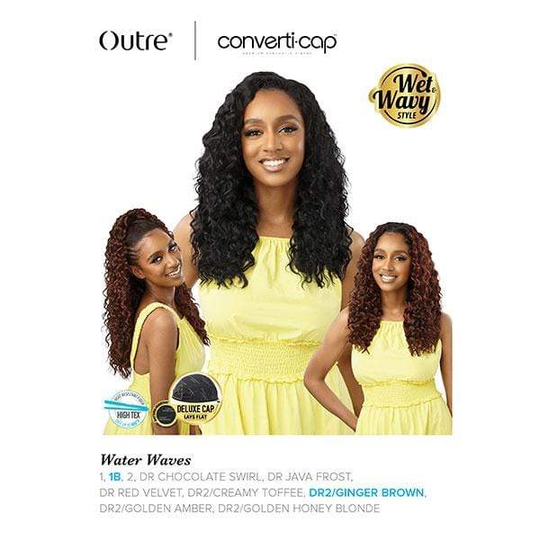 Outre Converti Cap Wet & Wavy Synthetic Hair Wig - WATER WAVES - Image 2