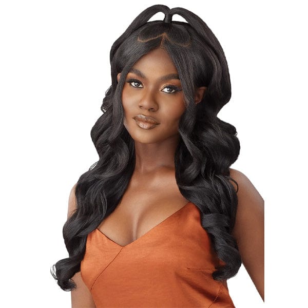 Outre Human Hair Blend 5x5 Lace Closure Wig - HHB BODY CURL 24" - Image 3