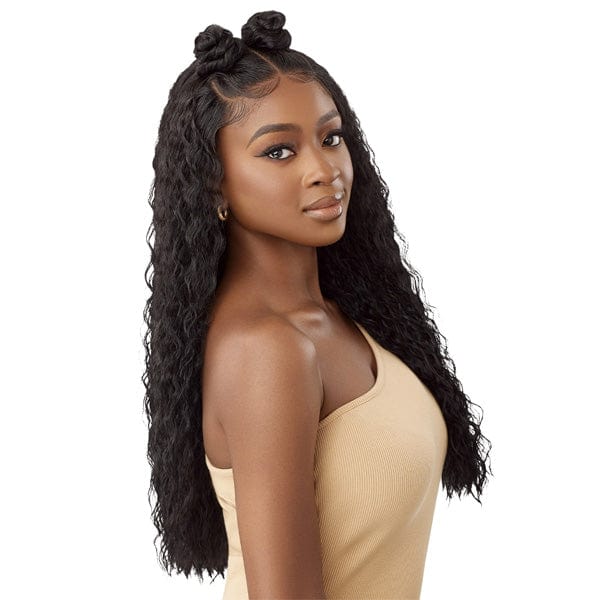 Outre Human Hair Blend 5x5 Lace Closure Wig - HHB PERUVIAN WATER WAVE 24" - Image 3