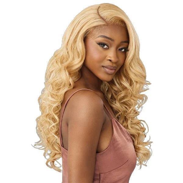 Outre Human Hair Blend 5x5 Lace Closure Wig - HHB GLAM CURLS 24" - Image 2