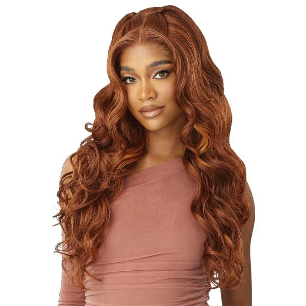 Outre Human Hair Blend 5x5 Lace Closure Wig - HHB GLAM CURLS 24" - Image 3