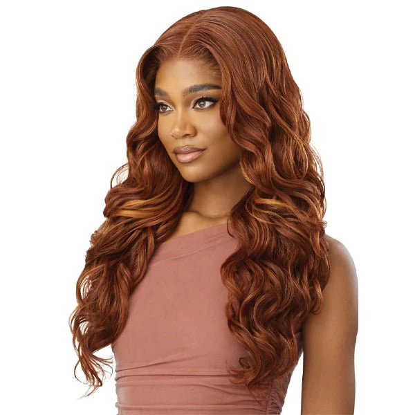 Outre Human Hair Blend 5x5 Lace Closure Wig - HHB GLAM CURLS 24" - Image 4