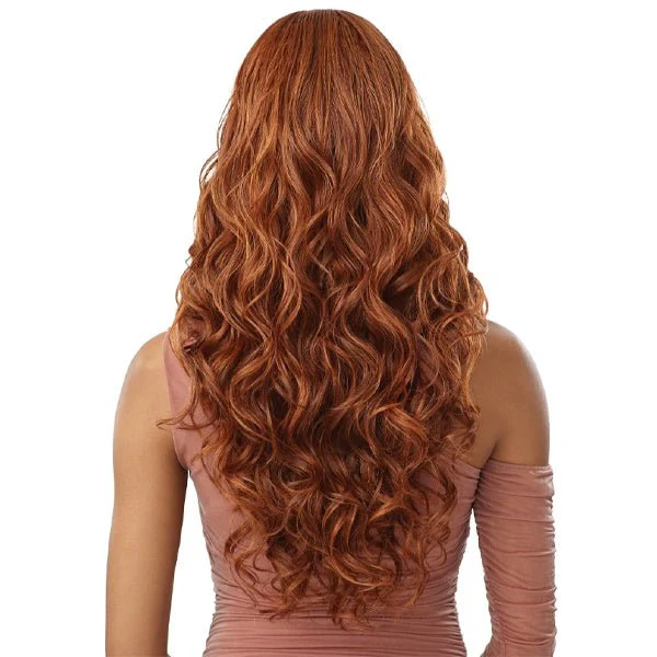 Outre Human Hair Blend 5x5 Lace Closure Wig - HHB GLAM CURLS 24" - Image 5