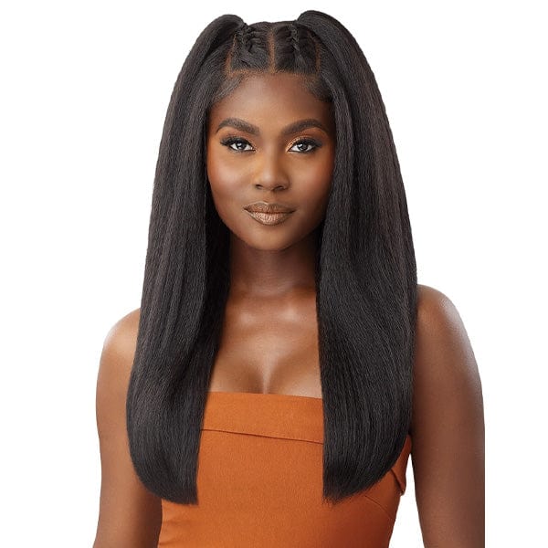 Outre Human Hair Blend 5x5 Lace Closure Wig - HHB KINKY STRAIGHT 24" - Image 3