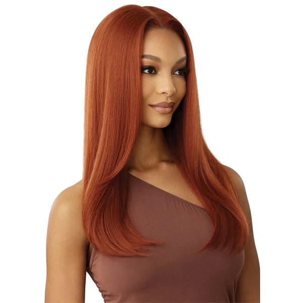Outre Human Hair Blend 5x5 Lace Closure Wig - HHB NATURAL YAKI 22" - Image 4