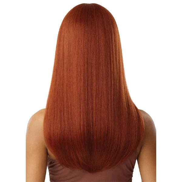 Outre Human Hair Blend 5x5 Lace Closure Wig - HHB NATURAL YAKI 22" - Image 5