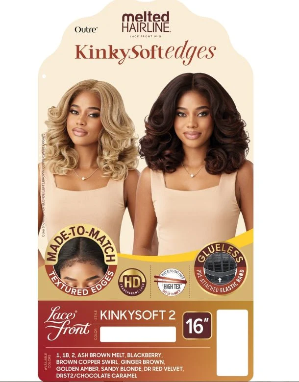 Outre Melted Hairline Kinkysoft Edges Synthetic HD Lace Frontal Wig - KINKYSOFT 2 - Image 6