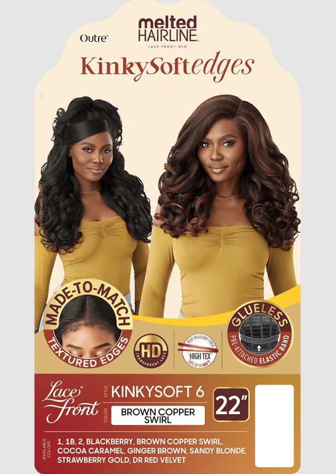 Outre Melted Hairline Kinkysoft Edges Synthetic HD Lace Frontal Wig - KINKYSOFT 6 - Image 6