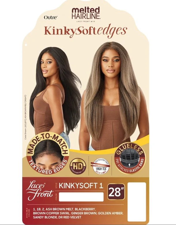 Outre Melted Hairline Kinkysoft Edges Synthetic HD Lace Frontal Wig - KINKYSOFT 1 - Image 6