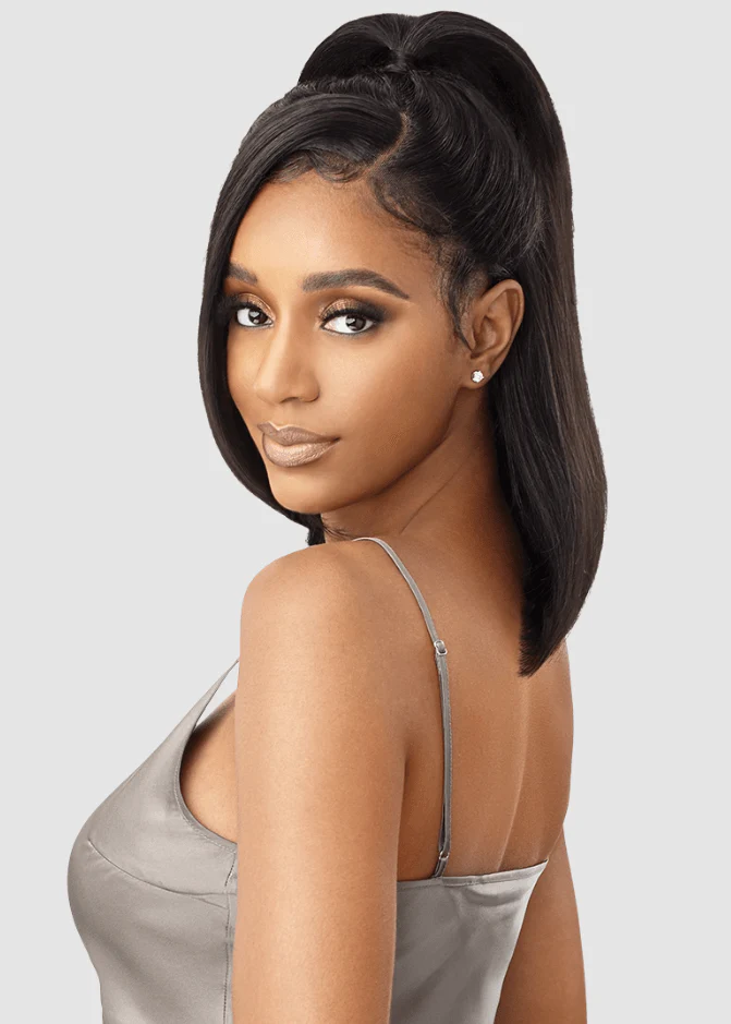 Outre My Tresses Black Label HD 13x4 Lace Front Wig - HH VIRGIN STRAIGHT 14" - Image 3