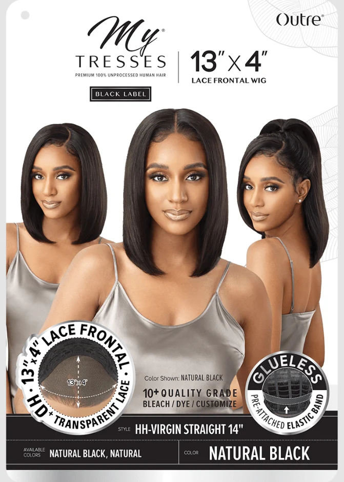 Outre My Tresses Black Label HD 13x4 Lace Front Wig - HH VIRGIN STRAIGHT 14" - Image 6