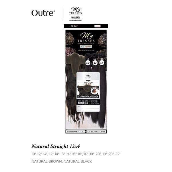 Outre Mytresses Black Label 100% Human Hair Weave - STRAIGHT (13x4 Lace Closure With Bundles) - Image 2