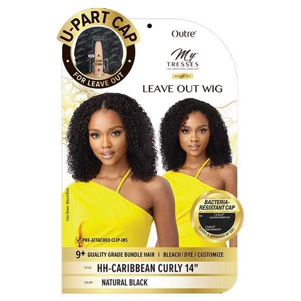 Outre Mytresses Gold Label 100% Human Hair U-Part Cap Wig - CARIBBEAN CURLY 14″ - Image 5