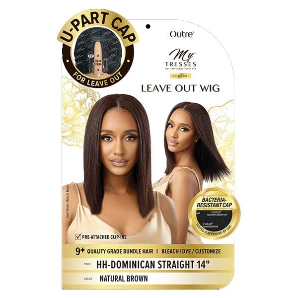 Outre Mytresses Gold Label 100% Human Hair U-Part Cap Wig - DOMINICAN STRAIGHT 14″ - Image 5