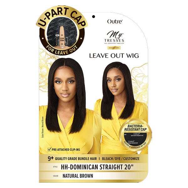 Outre Mytresses Gold Label 100% Human Hair U-Part Cap Wig - DOMINICAN STRAIGHT 20″ - Image 4