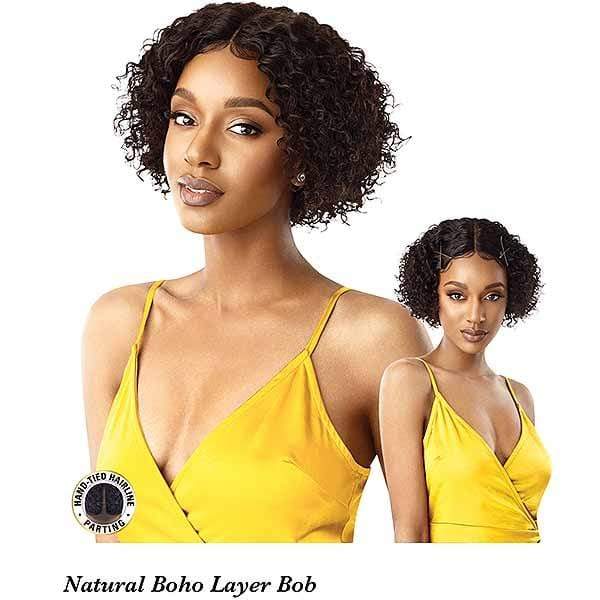 Outre Mytresses Gold Label 100% Human Hair Lace Front Wig - NATURAL BOHO LAYER BOB - Image 4