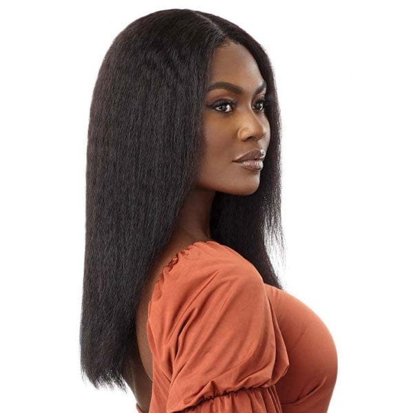Outre Mytresses Gold Label Blowout 100% Human Hair Lace front Wig - KINKY STRAIGHT 20" - Image 4