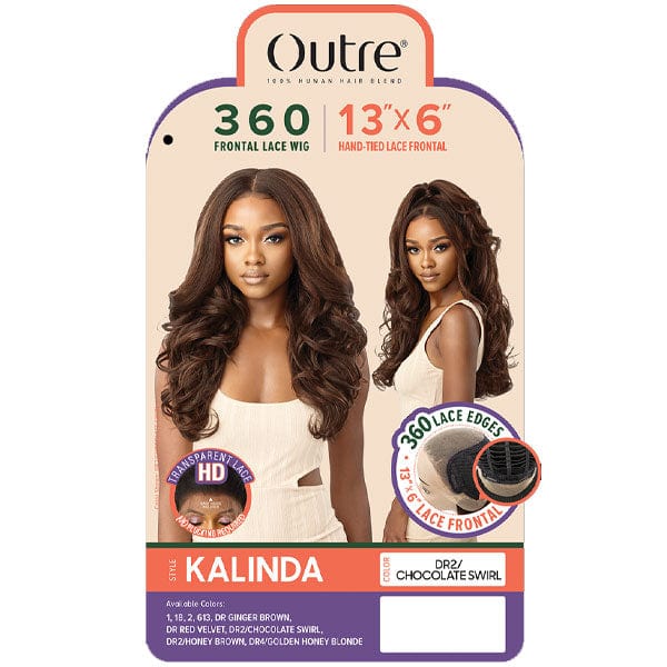 Outre Human Hair Blend 360 Lace Front Wig - KALINDA - Image 6